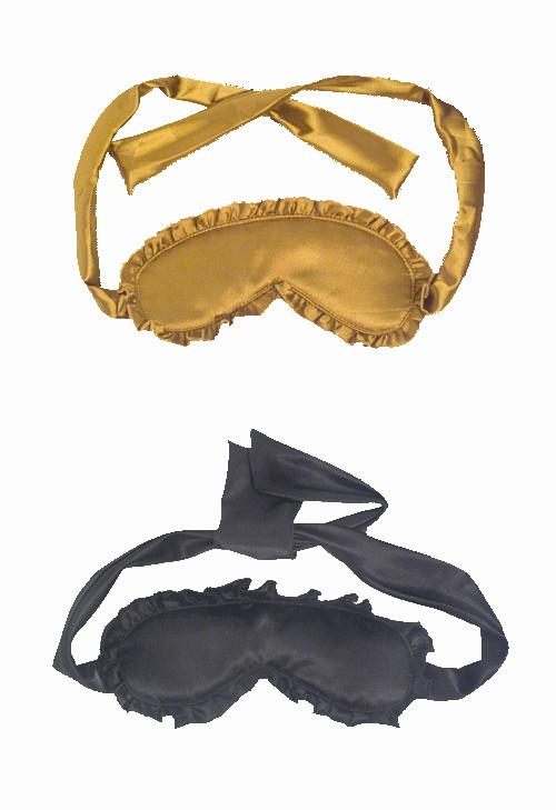 Gold and Black Women's Laced Eye Masks 