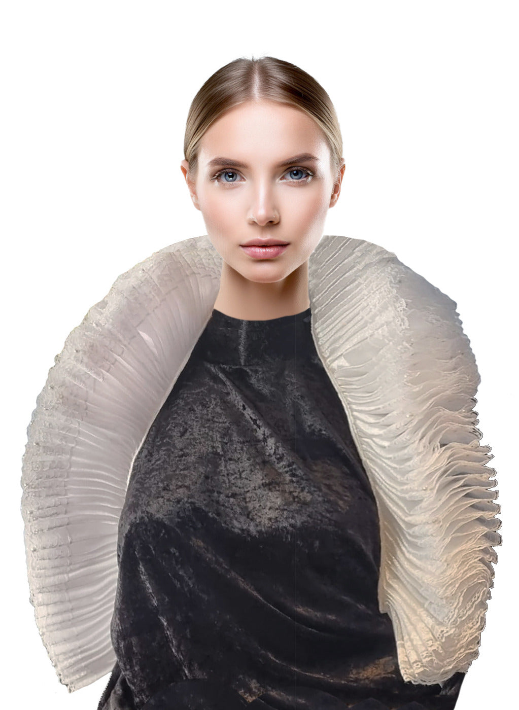 Queen Mary Pearl Neck Ruff