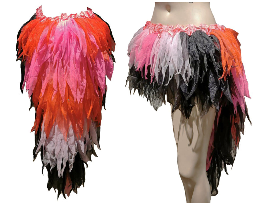 Peacock Long Bustle Skirt