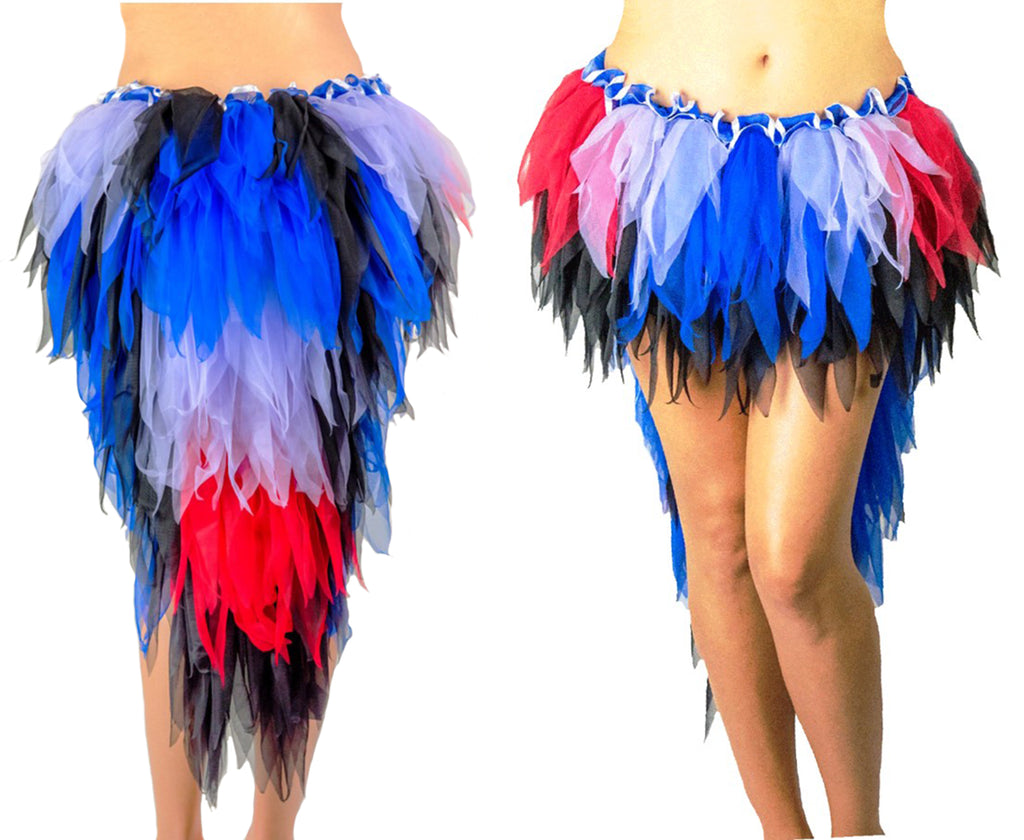 Peacock Long Bustle Skirt