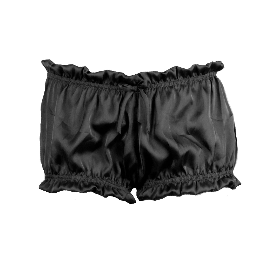 Sophie Silky Satin Shorts, French Knickers, Vintage Nightwear