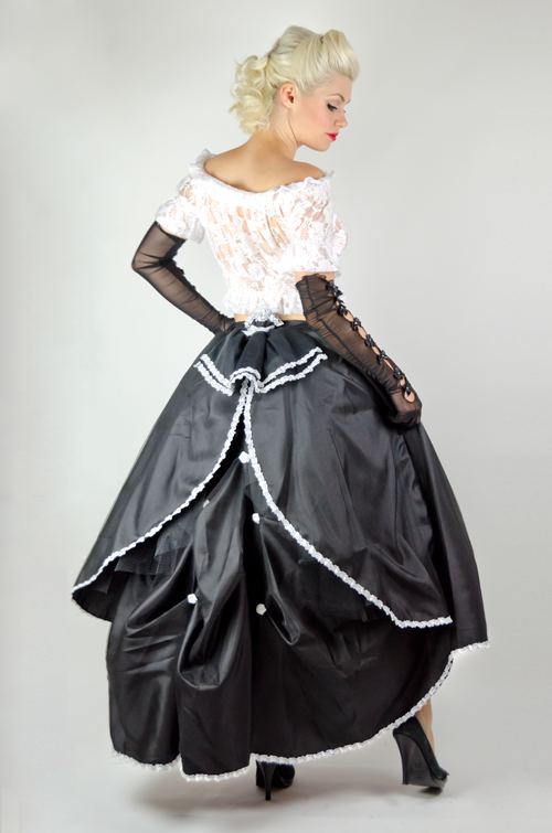 Black Cinderella Long Skirt