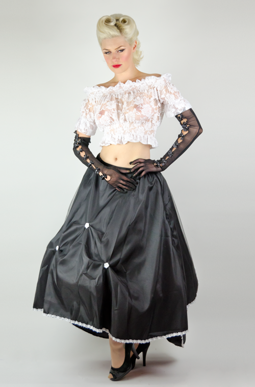 Black Cinderella Long Skirt