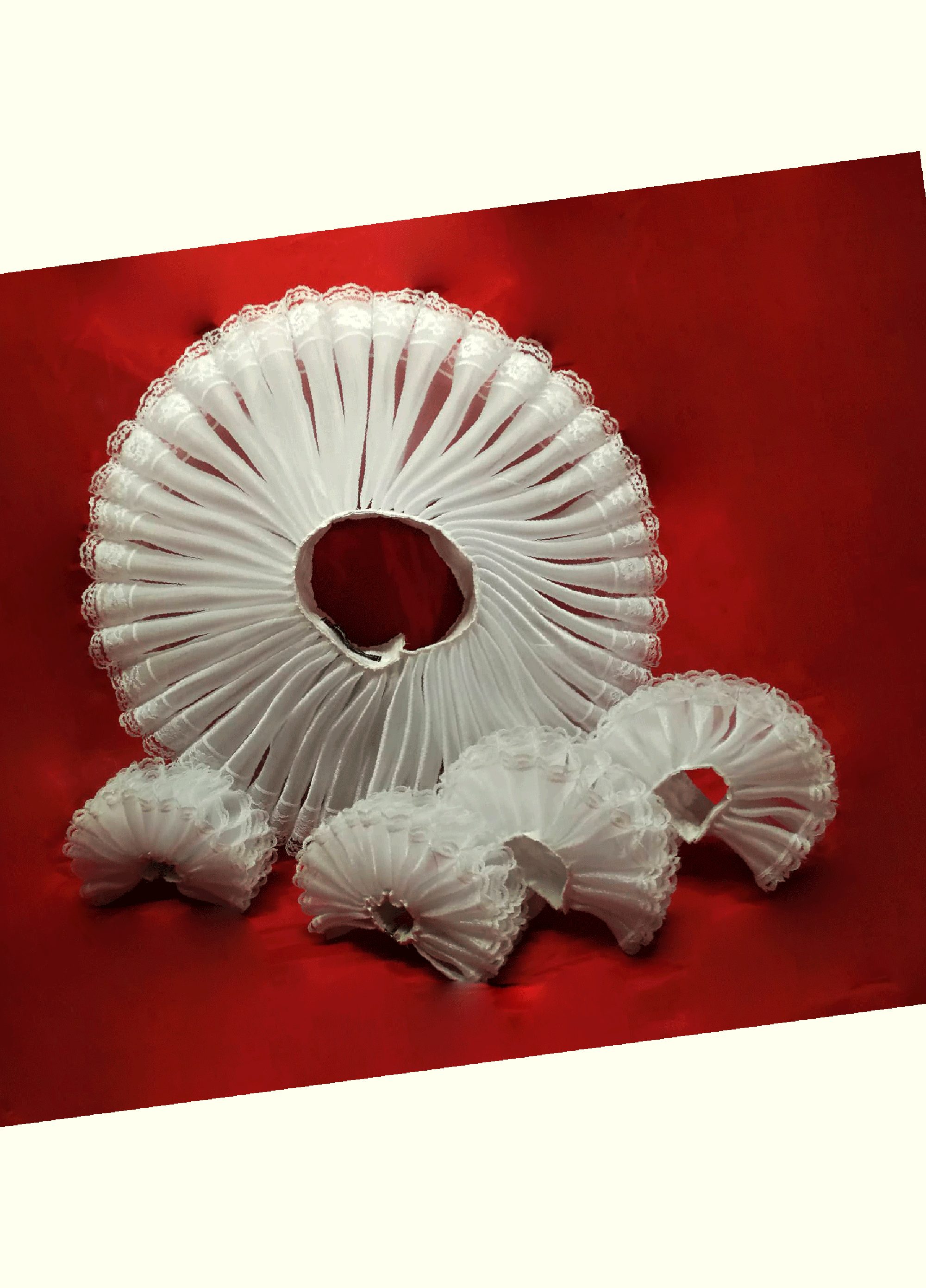 Pet Renaissance Collar Costume Set - Neck Ruff and 4 paws