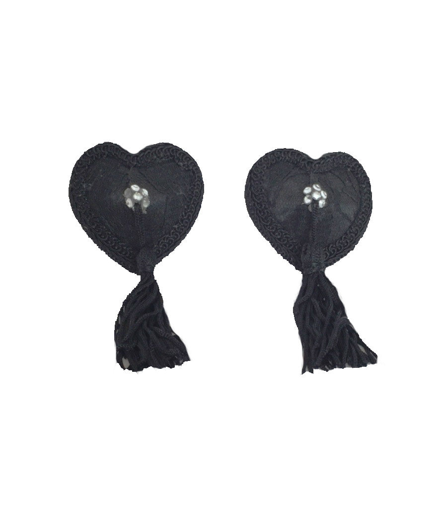 Lace Nipple Pasties with Diamond Studs