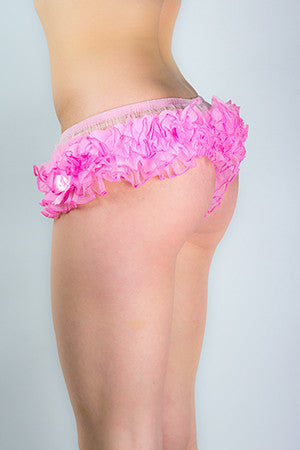 Clearance - Low Slung, Frilly, Layered Knickers with Bows