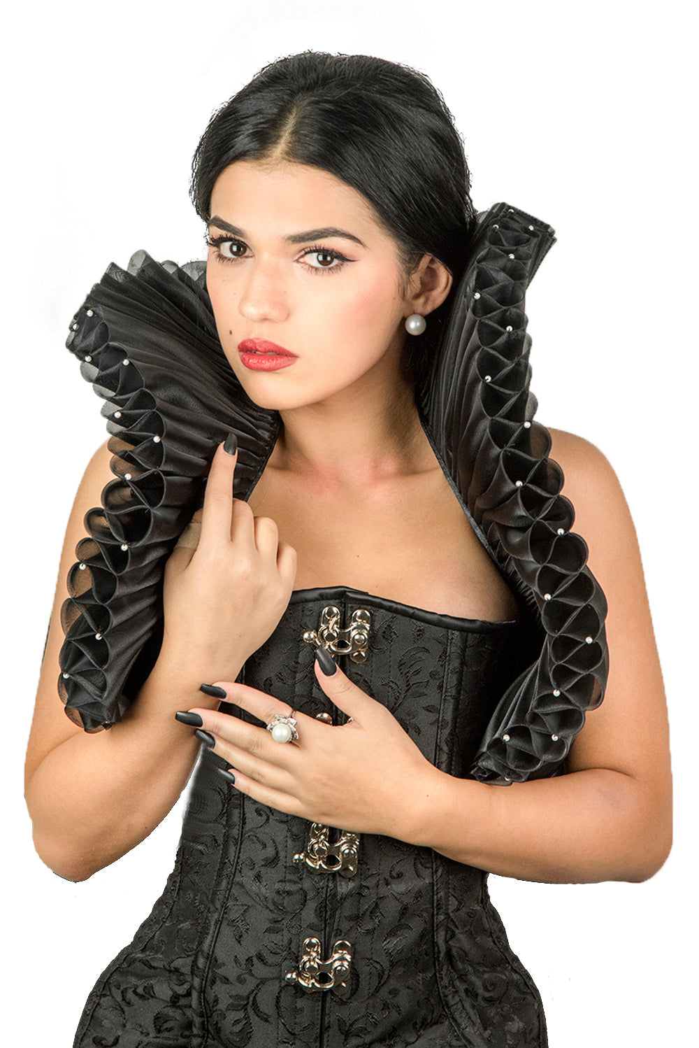 Queen Mary Pearl Neck Ruff