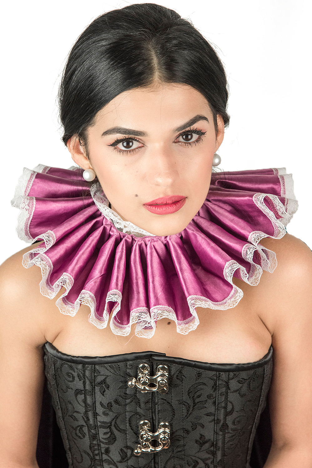 Charlotte Ruffled Neck Ruff, ELizabethan Ruff at StarRivera.com