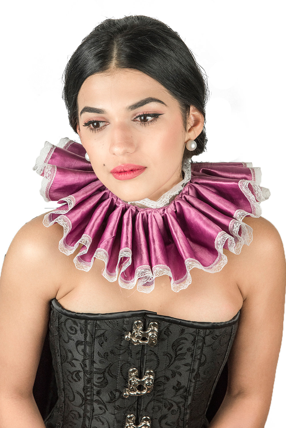 Charlotte Ruffled Neck Ruff, ELizabethan Ruff at StarRivera.com
