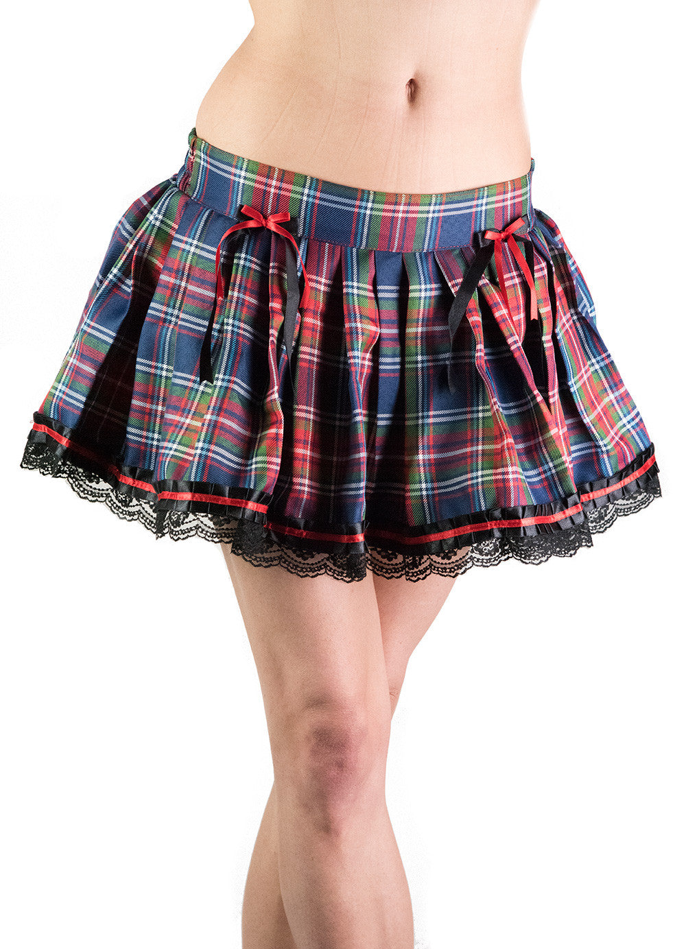 Mina Mini Checkered Tartan Skirt