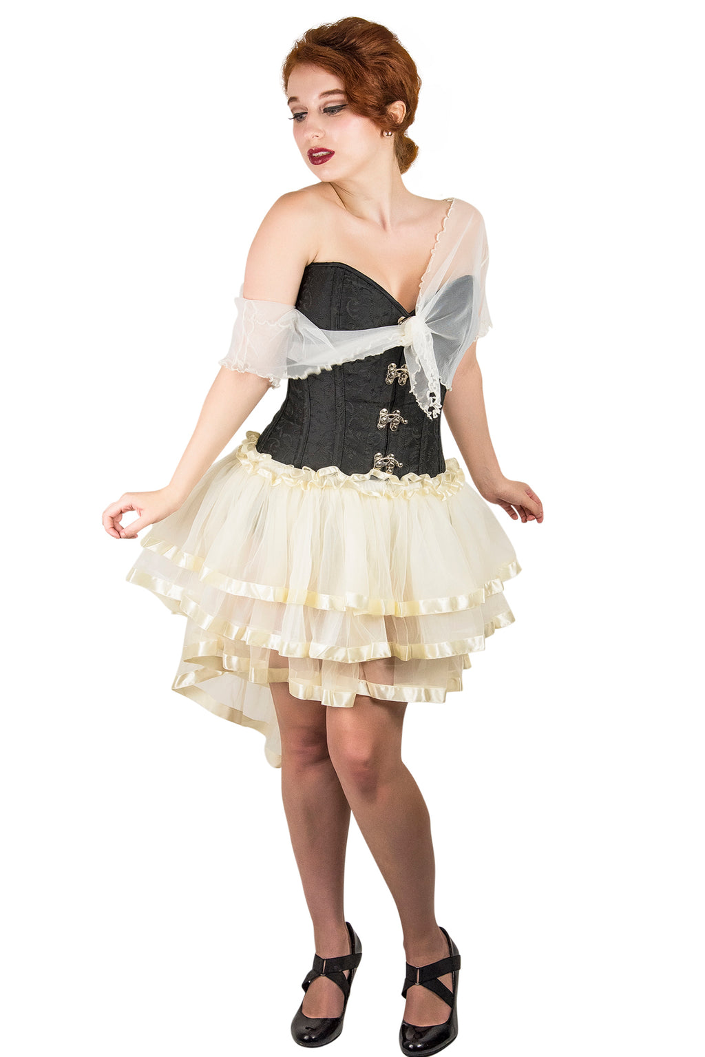 Kelly Overbust Black Corset