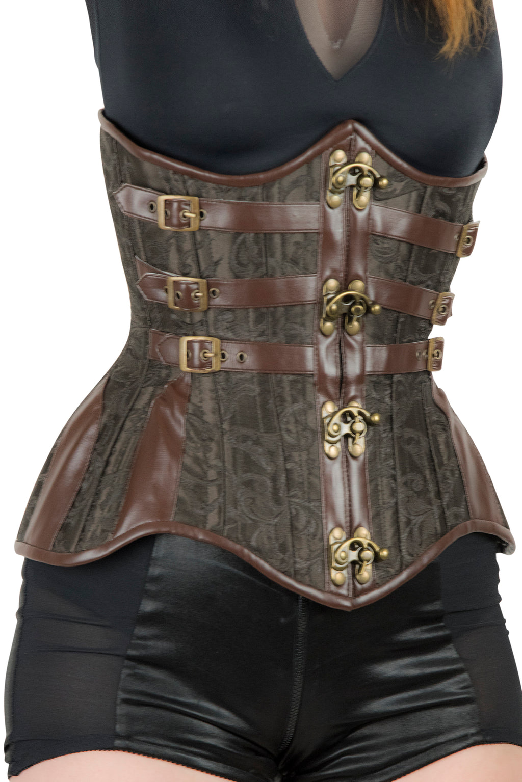 Clearance - Lolita Underbust Corset Mahogany