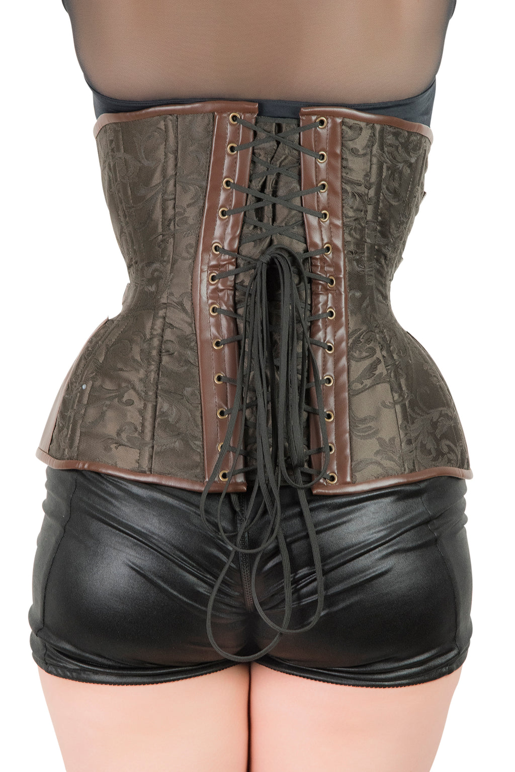 Clearance - Lolita Underbust Corset Mahogany