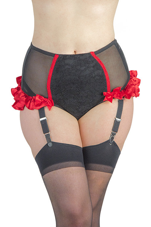 Burlesque Queen Knickers, Retro Highwaist Costume Frilly Knicker