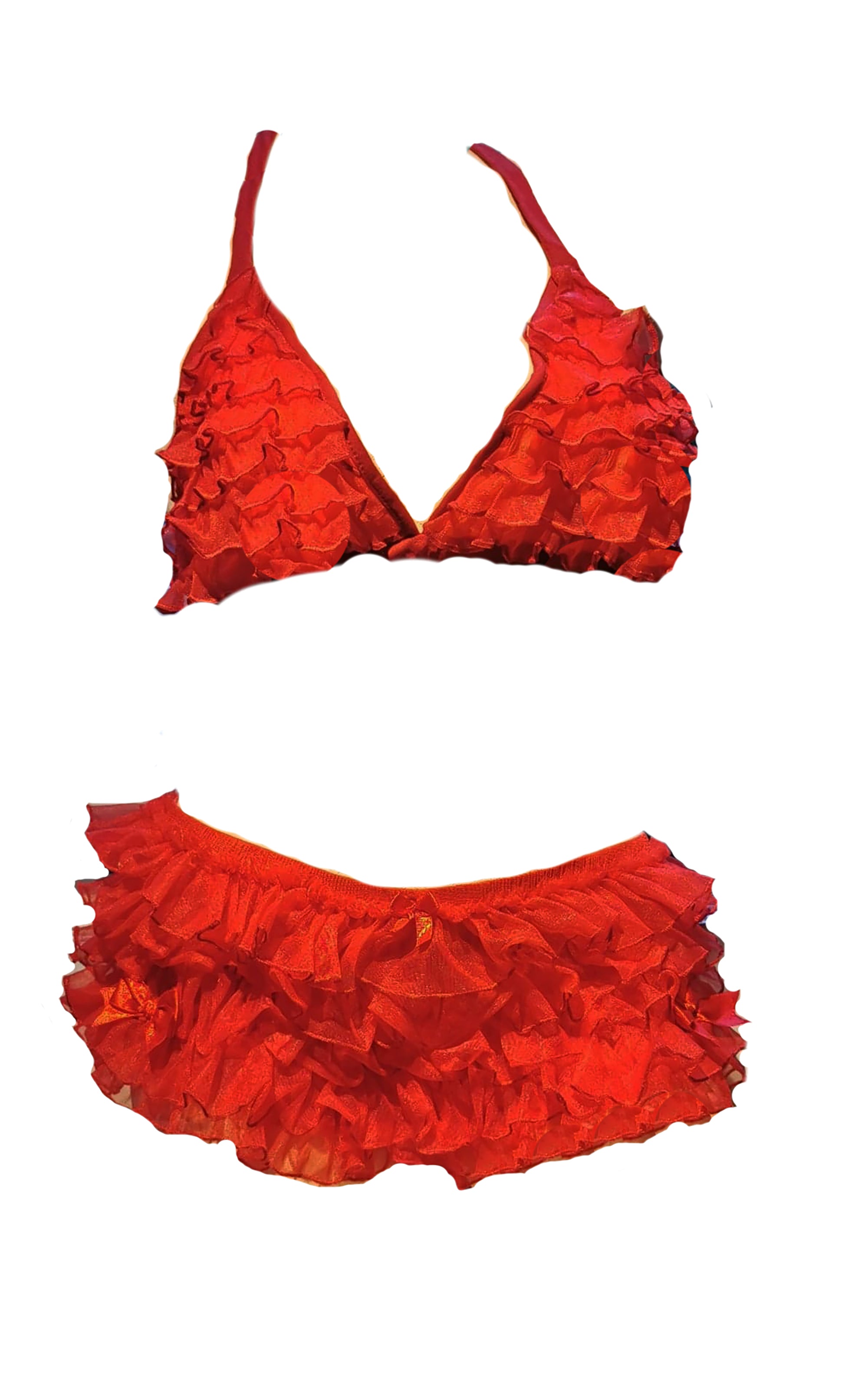 Classic Frilly Bra and Knicker Set