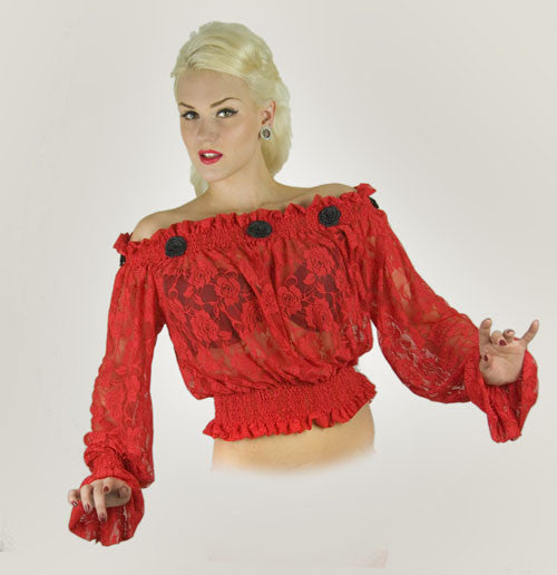 Rosette Long Sleeved Top