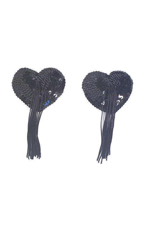 Heart Shape Sequin Tassel Pasties