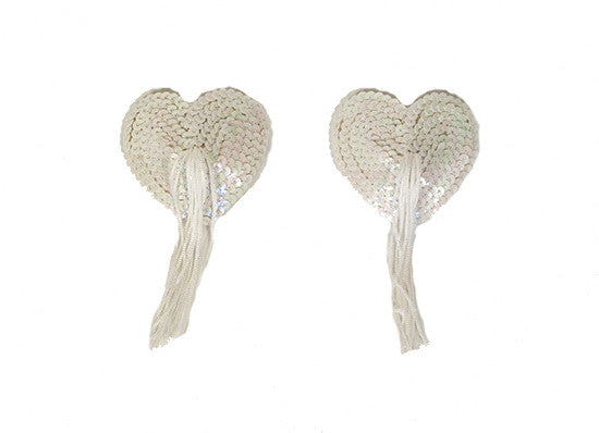 Heart Shape Sequin Tassel Pasties